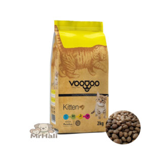 غذا خشک بچه گربه وودو Voodoo مدل کیتن 2 کیلوگرم
