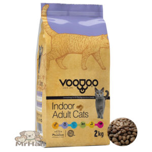 غذا خشک گربه بالغ وودوو Voodoo مدل ایندور 2 کیلوگرم