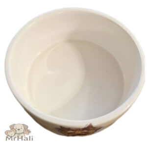 ظرف غذا و آب سگ و گربه سرامیکی طرح سگ