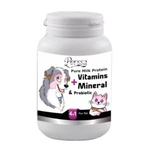 مولتی ویتامین و مینرال سگ و گربه پرسا مدل پودری وزن 200 گرم