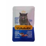 پوچ گربه بالغ یامیکس 85 گرم Yummix