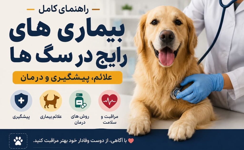 بیماری های رایج در سگ ها