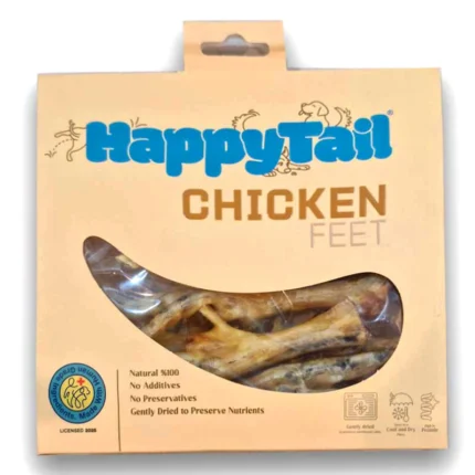 تشویقی طبیعی پای مرغ سگ 5 عددی HappyTail | خرید تشویقی پای مرغ خشک سگ با بهترین قیمت