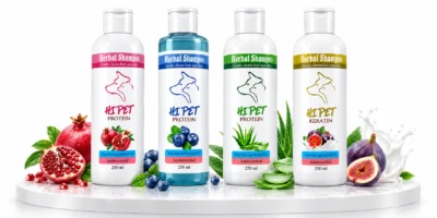 شامپو گیاهی سگ و گربه HI PET با ۴ عصاره طبیعی