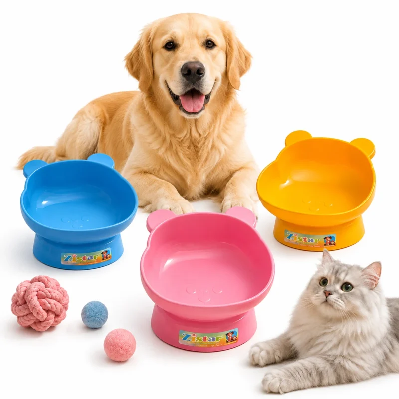 ظرف غذای سگ و گربه پایه دار مدل پاندا Panda Pet Bowl